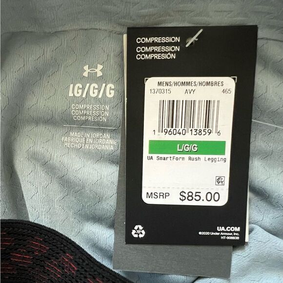 Under Armour UA RUSH SmartForm Gray Leggings - Picture 9 of 12